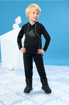 Спортивні штани з флісу Active - чорний