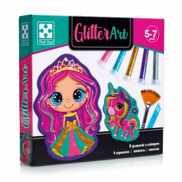 Набор для творчества Vladi Toys Glitter Art Сказочные принцессы, 12 деталей, от 5 лет (VT4501-10) Набор для творчества Vladi Toys Glitter Art Сказочные принцессы, 12 деталей, от 5 лет (VT4501-10)