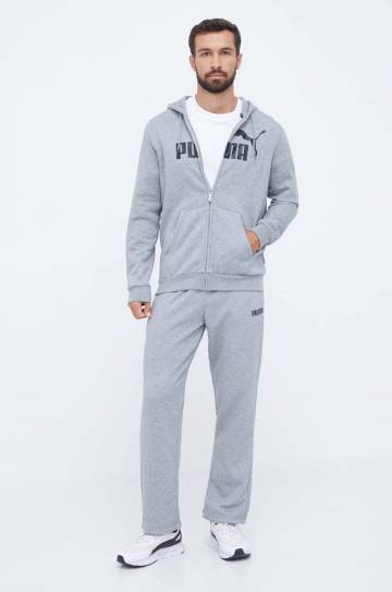 Кофта Puma мужская цвет серый с капюшоном с принтом Кофта Puma мужская цвет серый с капюшоном с принтом