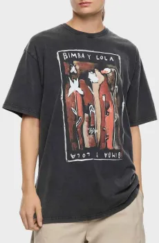 Женская черная футболка Черный S Bimba Y Lola 252BR7441.11035