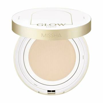 Тональный кушон-основа для лица Missha Glow Cushion, SPF 45, 21N Vanilla, 14 г Тональный кушон-основа для лица Missha Glow Cushion, SPF 45, 21N Vanilla, 14 г
