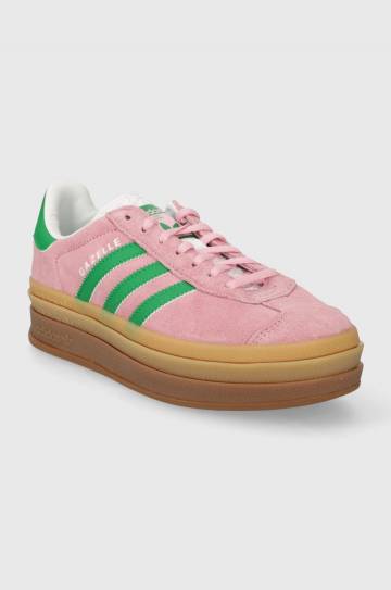 Замшевые кроссовки adidas Originals Gazelle Bold цвет розовый IE0420 Замшевые кроссовки adidas Originals Gazelle Bold цвет розовый IE0420