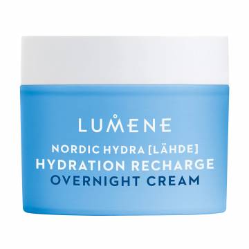 Ночной крем для лица Lumene Nordic Hydra Lahde Hydration Recharge Overnight Cream для всех типов кожи, 50 мл Ночной крем для лица Lumene Nordic Hydra Lahde Hydration Recharge Overnight Cream для всех типов кожи, 50 мл
