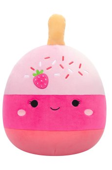 Мягкая игрушка Squishmallows Клубничный кейк-поп Пама, от 3 лет, 30 см (SQCR06573)