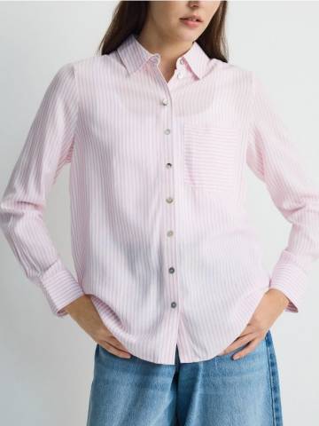 Reserved - Віскозна сорочка regular fit - рожевий - 9541H-30X Reserved - Віскозна сорочка regular fit - рожевий - 9541H-30X