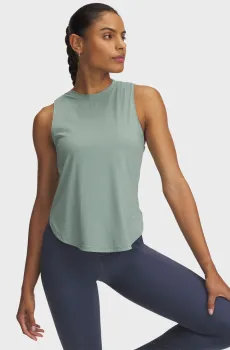 Женская мятная майка UA Launch Elite Tank Ментоловый L Under Armour 1389563-348