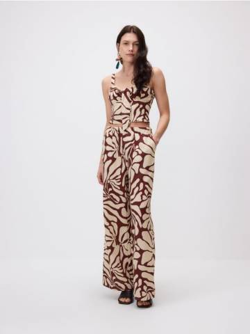 Reserved - Штани-кюлоти - буряковий - 754II-83X Reserved - Штани-кюлоти - буряковий - 754II-83X