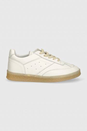 Кожаные кроссовки MM6 Maison Margiela цвет белый S59WS0212.P7016 Кожаные кроссовки MM6 Maison Margiela цвет белый S59WS0212.P7016