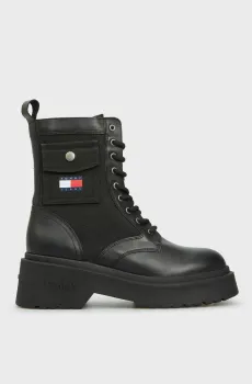 Женские черные ботинки TJW CHUNKY COMBAT BOOT Черный 39 Tommy Jeans EN0EN02636