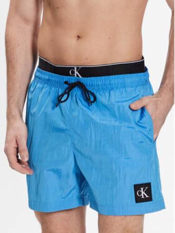Calvin Klein Swimwear Шорти для плавання Medium Double Wb KM0KM00846 Голубий Regular Fit Calvin Klein Swimwear Шорти для плавання Medium Double Wb KM0KM00846 Голубий Regular Fit