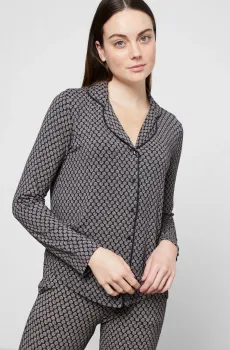 Женская черная рубашка JASMINE Черный XL Etam 6514609