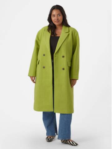 Vero Moda Curve Вовняне пальто 10296650 Зелений Regular Fit Vero Moda Curve Вовняне пальто 10296650 Зелений Regular Fit