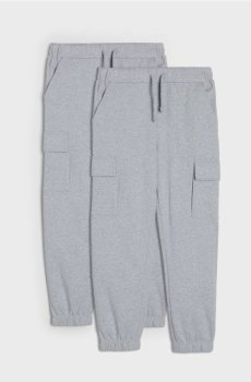 Трикотажні джогери, 2 пари - сірий