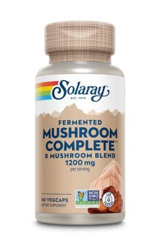 Комплекс ферментированных грибов Solaray Fermented Mushroom Complete 1200 мг, 60 вегетарианских капсул