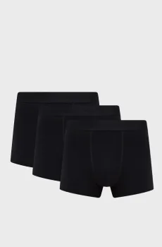 Мужские черные боксеры (3 шт) BAMBOO TRUNK Черный S Gant 902433503
