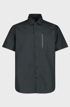 Мужская черная рубашка в клетку Черный 50 CMP 35S7797-27UT