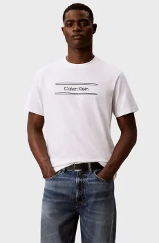Мужская белая футболка SS 20s STNDRD GRAPHIC Белый L Calvin Klein LV04LG813G