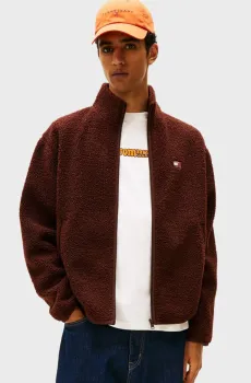 Мужская коричневая спортивная кофта BADGE Коричневый L Tommy Jeans DM0DM22078