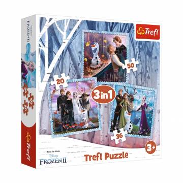 Пазлы 3 в 1 Trefl Disney Frozen 2 The Magical Story, 28.2*28.2*6 см, от 3 лет, 106 элементов (34853) Пазлы 3 в 1 Trefl Disney Frozen 2 The Magical Story, 28.2*28.2*6 см, от 3 лет, 106 элементов (34853)