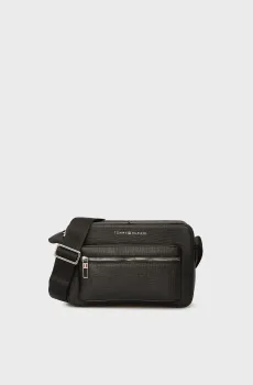 Мужская черная кожаная сумка BUSINESS Черный ONESIZE Tommy Hilfiger AM0AM13643