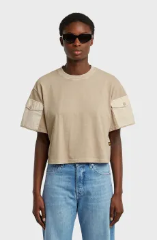 Женская бежевая футболка Бежевый XS G-Star RAW D27193,C756