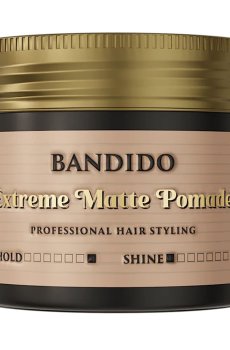 Мужская матовая помада для укладки волос Bandido Extreme Matte Pomade Hold Shine Level 7, 125 мл