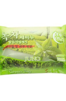 Твердое мыло-пилинг для лица Juno Green Tea с экстрактом зеленого чая, 150 г