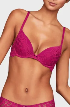 Женский розовый бюстгальтер пуш-ап MOMENTO Розовый 75C Etam 6503744