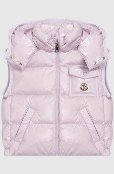 Детская фиолетовая пуховая жилет Kamile