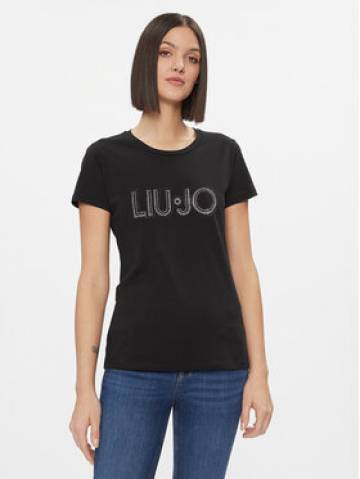 Liu Jo Футболка WA4051 JS923 Чорний Regular Fit Liu Jo Футболка WA4051 JS923 Чорний Regular Fit