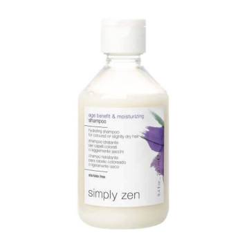 Уценка! Увлажняющий шампунь Simply Zen Age Benefit & Moisturizing Shampoo для светлых и седых волос, 250 мл Уценка! Увлажняющий шампунь Simply Zen Age Benefit & Moisturizing Shampoo для светлых и седых волос, 250 мл