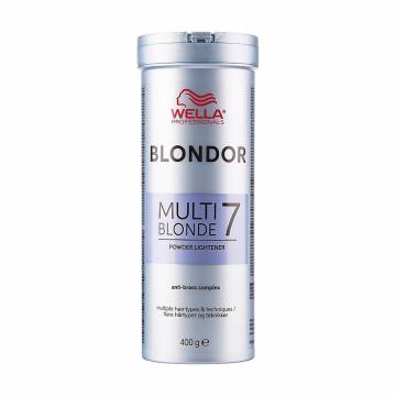 Осветляющая пудра для волос Wella Professionals Blondor Multi Blonde 7 Powder Lightener, 400 г Осветляющая пудра для волос Wella Professionals Blondor Multi Blonde 7 Powder Lightener, 400 г