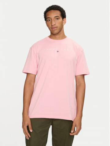 Tommy Jeans Футболка Linear Logo DM0DM17993 Рожевий Regular Fit Tommy Jeans Футболка Linear Logo DM0DM17993 Рожевий Regular Fit