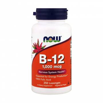 Витамин B-12 NOW foods Vitamin B-12, 1000 мкг, 250 леденцов Витамин B-12 NOW foods Vitamin B-12, 1000 мкг, 250 леденцов