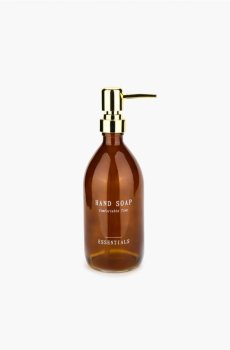 Скляний дозатор для рідкого мила - коричневий