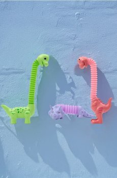 Набір розтягуваних динозаврів, 3 pack - різнобарвний