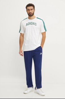 Хлопковая футболка adidas M C COLLE Collegiate