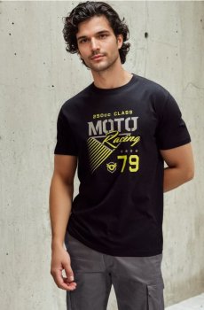 Бавовняна футболка з коротким рукавом - чорний