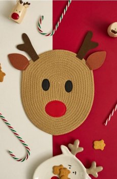 Підставка під тарілку у формі оленя - різнобарвний