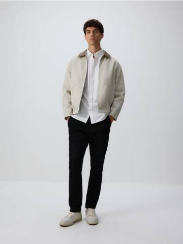 Reserved - Сорочка slim fit із високим вмістом бавовни - білий - 421GT-00X Reserved - Сорочка slim fit із високим вмістом бавовни - білий - 421GT-00X