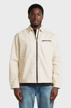Мужская белая джинсовая куртка Zip Coach Белый XXL G-Star RAW D28419,E362