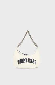 Женская белая сумка TJW ICONIC SHOULDER BAG CHAIN Белый ONESIZE Tommy Jeans AW0AW16983