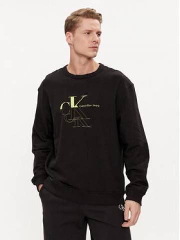 Calvin Klein Jeans Світшот Monogram Echo J30J325516 Чорний Regular Fit Calvin Klein Jeans Світшот Monogram Echo J30J325516 Чорний Regular Fit