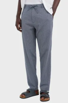 Мужские синие брюки в полоску straight fit Синий L SPRINGFIELD 1553743