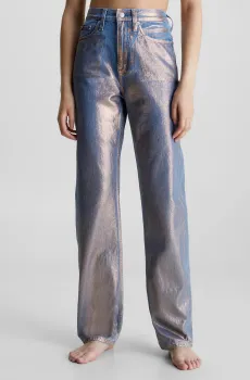 Женские золотистые джинсы HIGH RISE STRAIGHT Золотой 27-32 Calvin Klein Jeans J20J222205