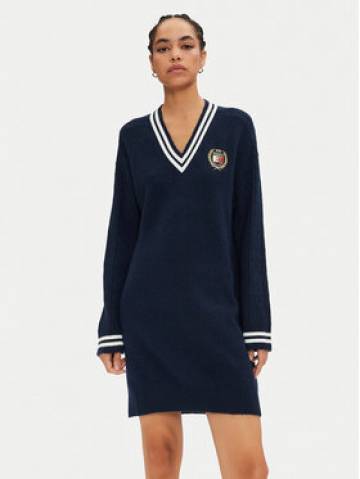 Tommy Jeans Трикотажна сукня DW0DW19810 Cиній Relaxed Fit Tommy Jeans Трикотажна сукня DW0DW19810 Cиній Relaxed Fit