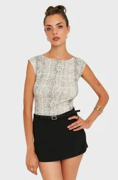 Женский топ с узором Разноцветный S Tally Weijl STSCODELSI