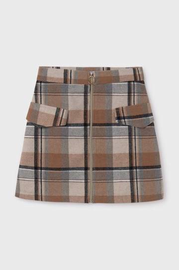 Детская юбка Mayoral цвет оранжевый mini прямая 7973 Детская юбка Mayoral цвет оранжевый mini прямая 7973