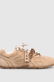 Бежевые замшевые кроссовки Atlas