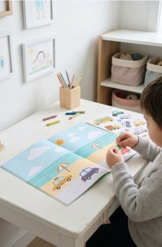 Книжка з наліпками - різнобарвний